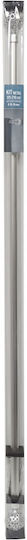 Atmosphera Metallic Curtain Pole Single 120cm Silver