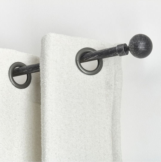 Atmosphera Bare pentru perdele Metalic Monocrom 19mm 120cm Negru Argintiu 7888312096 Atmosphera Bare pentru perdele Metalic Monocrom 19mm 120cm Negru Argintiu 7888312096