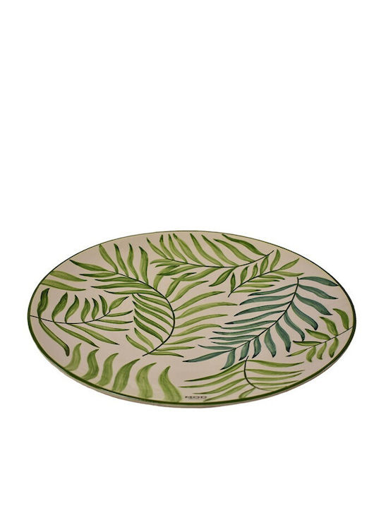 Atmosphera Platou Decorativ Rotundă Ceramică Verde 1buc 40x40buc Atmosphera Platou Decorativ Rotundă Ceramică Verde 1buc 40x40buc