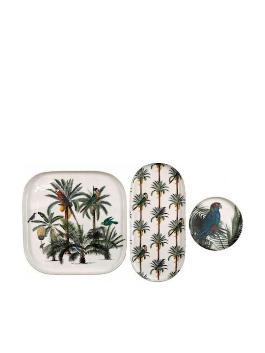 Atmosphera Palm Platou Decorativ Metalic Bej Atmosphera Palm Platou Decorativ Metalic Bej