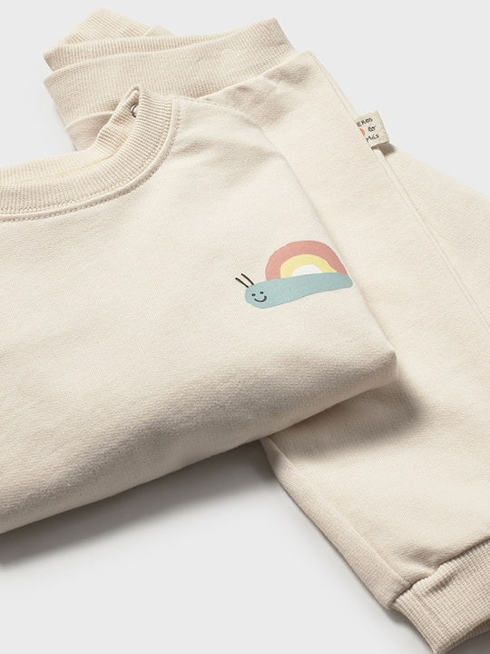 Set pentru copii cu pantaloni Iarnă 2buc Beige