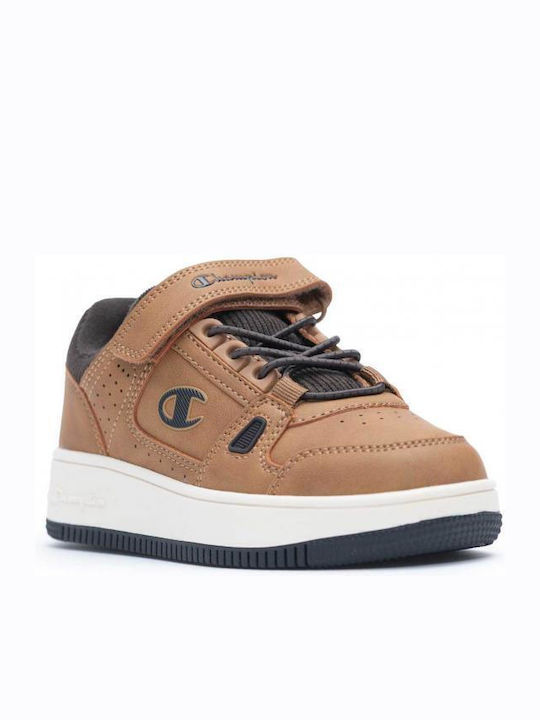 Kids Sneakers with Scratch Tabac Brown