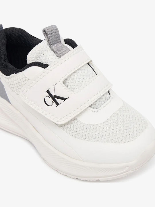 Παιδικά Sneakers με Σκρατς Λευκά
