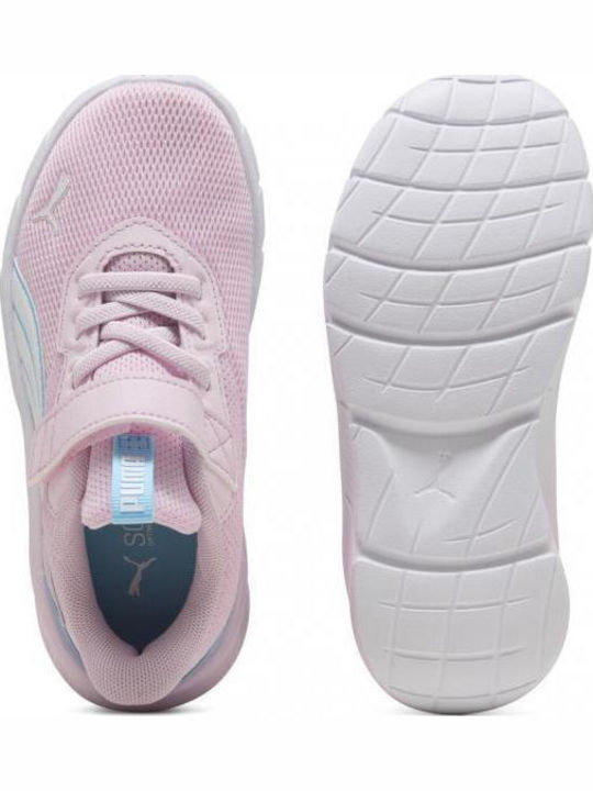 Παιδικά Sneakers με Σκρατς & Φωτάκια Ροζ