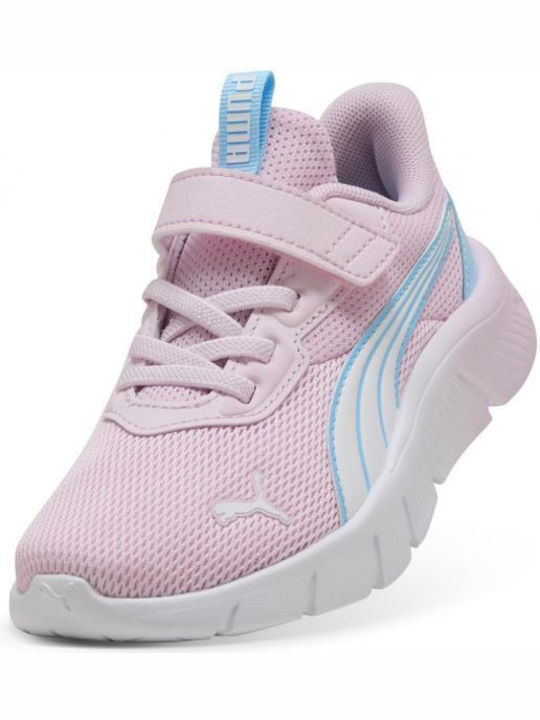 Παιδικά Sneakers με Σκρατς & Φωτάκια Ροζ