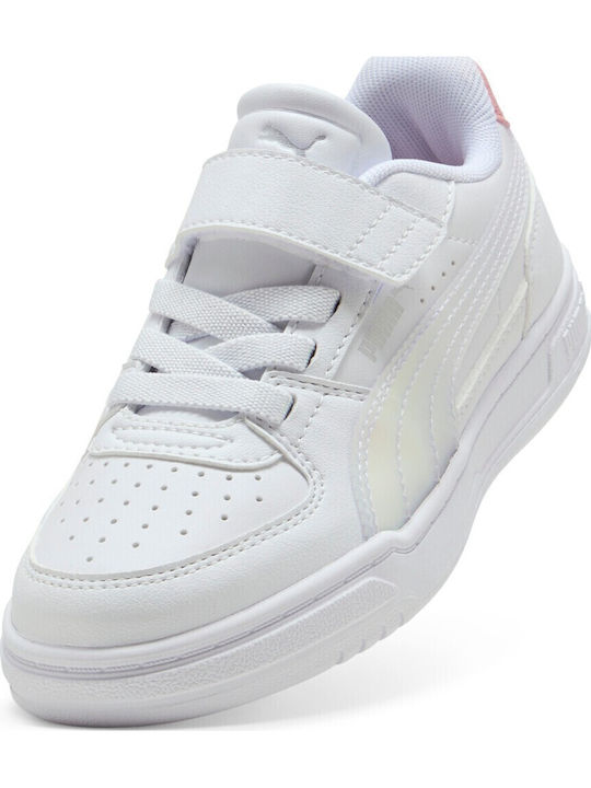 Kinder Sneaker mit Bügel- und Schleifenverschluss & Lichtern Weiß