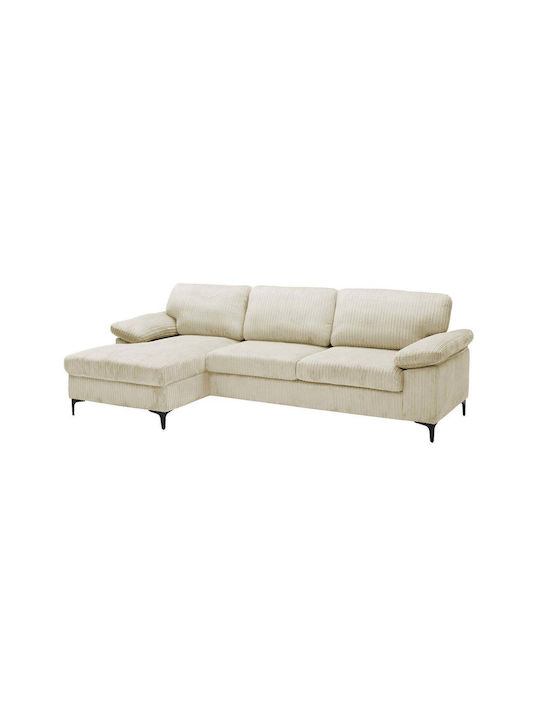 Cyril Ecke Sofa mit Rechte Ecke Beige 267x132x84cm E9583,20