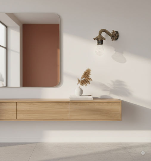 Heronia UT-25AP Rope Leuchte Wand Braun 15x10x7cm Heronia UT-25AP Rope Leuchte Wand Braun 15x10x7cm