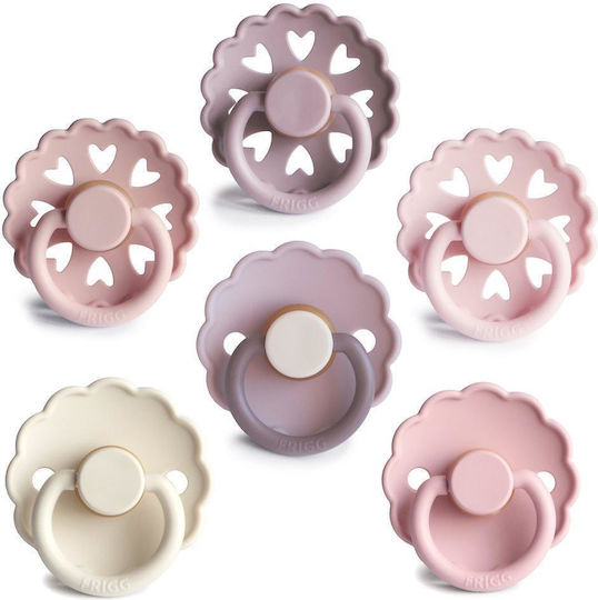 Frigg Pacifiers Rubber Night for 6-18 months 6pcs
