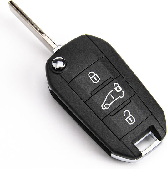 mit 3 Tasten für Peugeot / Citroen / Opel