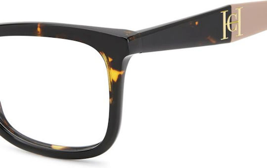 Carolina Herrera Women's Acetate Brown Prescription Eyeglass Frame HER 0377 086