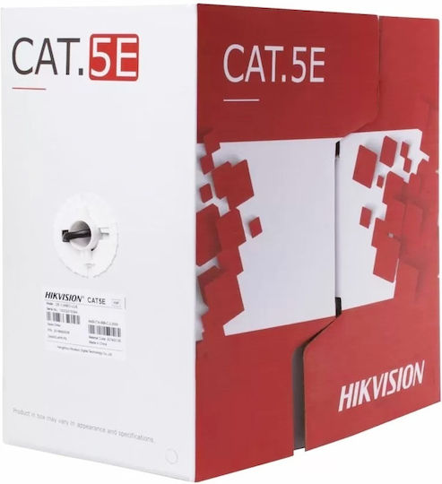 Καλωδιο Utp Χαλκινο 0.5mm Cat 5e 305m Μαυρο Hikvisision