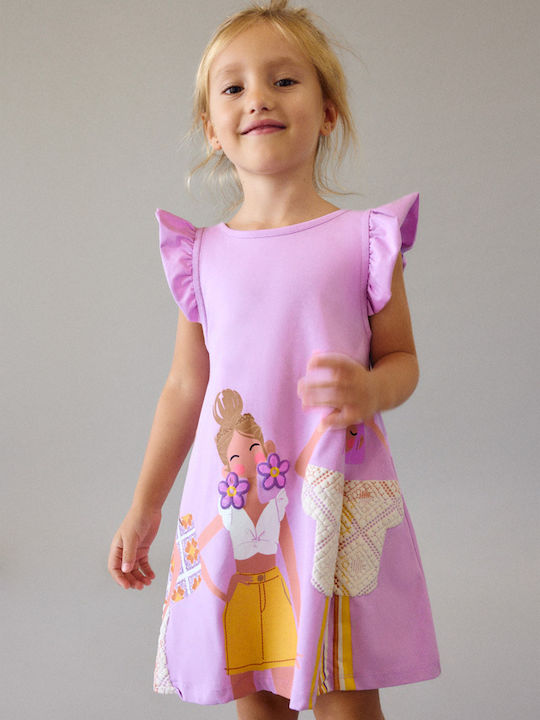 Children's Dress Sleeveless Lilac