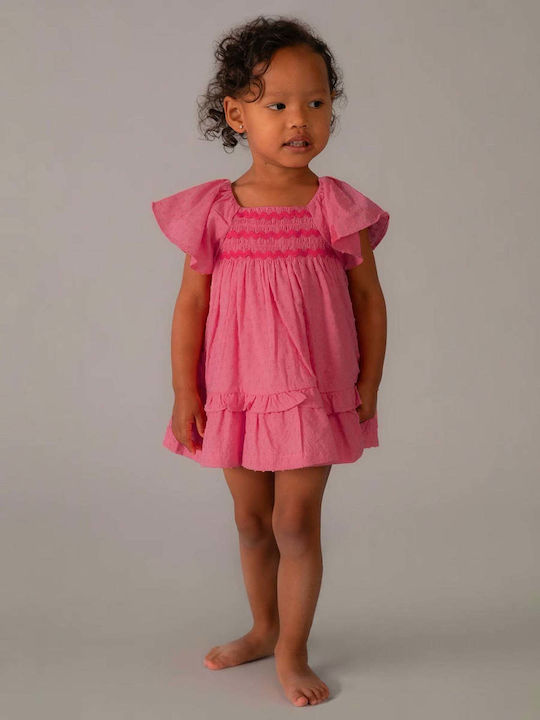 Mädchenkleid Ärmellos Rosa