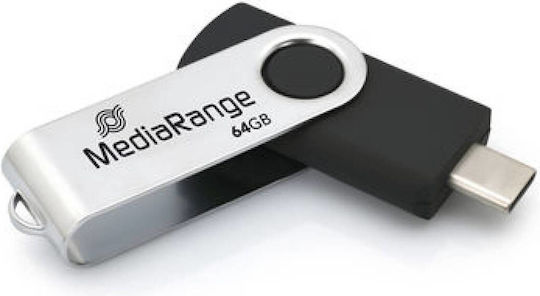MediaRange 64GB USB 3.2 Stick Ασημί