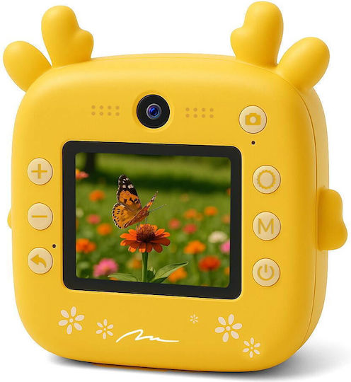 Media-Tech Snapi Children's Camera 8MP with Thermal Printing Yellow