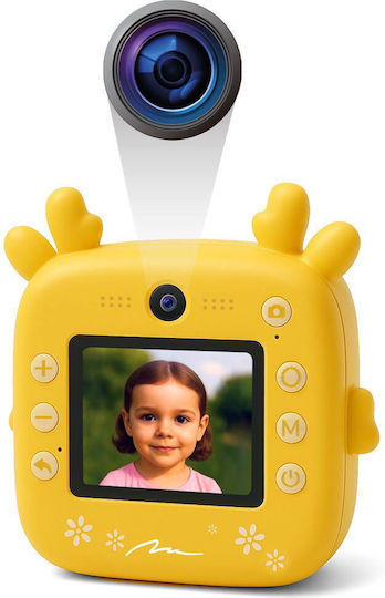 Media-Tech Snapi Children's Camera 8MP with Thermal Printing Yellow