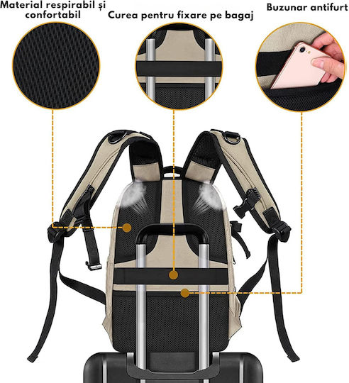 Rucsac Profesional Pentru Camere Multifuncțional Dslr Mirrorless Sport Cameră Dronă Suport Trepied Lentile Accesorii Spațiu Laptop Design Ergonomic Material Rezistent La Apă Compartimente Reglabile Buzunar Antifurt 44x30x19cm