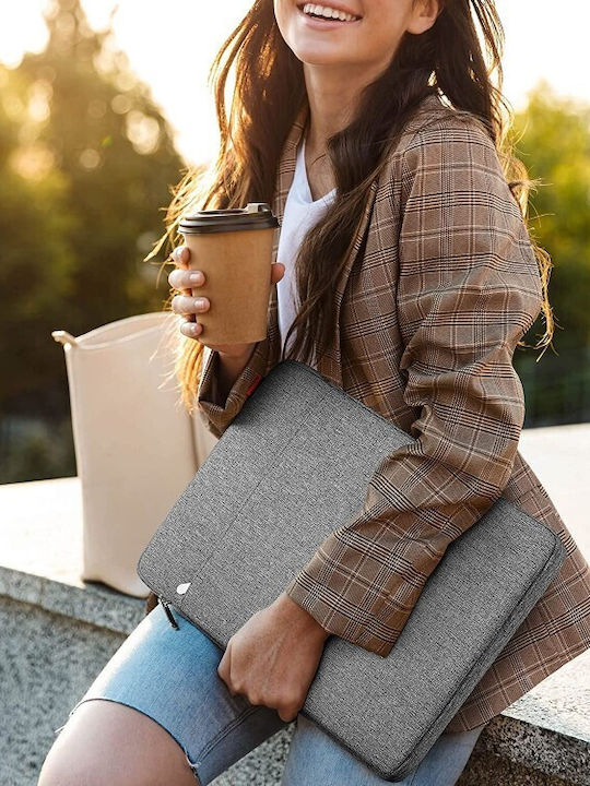 Inateck 360° Protection Σετ με Τσαντάκι Αδιάβροχη Θήκη για Laptop 14" σε Γκρι χρώμα