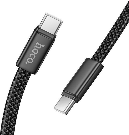 Hoco Равен USB 2.0 Кабел USB-C мъжки - USB-C мъжки 60W Черен 1м (HOC-671682)