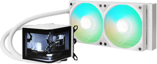 Tryx Panorama SE Υδρόψυξη AIO CPU με 2 Ανεμιστήρες 120mm και ARGB Φωτισμό Λευκή