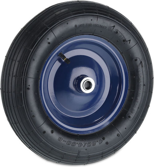 Roată Căruță 4.80 4.00-8 Albastru Negru Pneumatic Absorbție Șoc