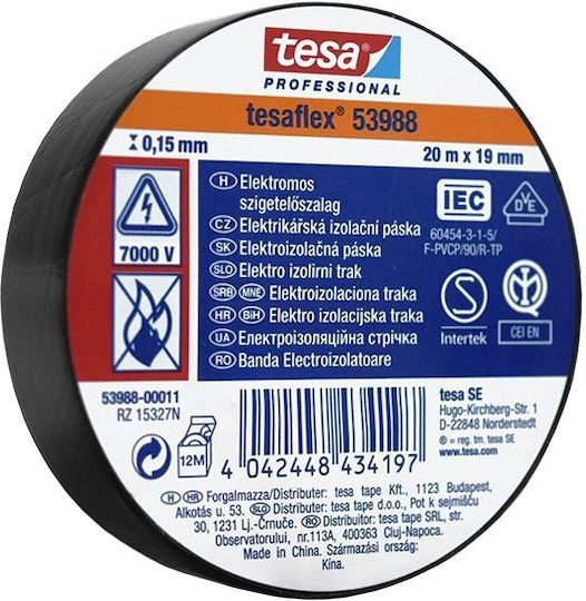 Tesa Isolierband 10Stück Tesaflex Schwarz