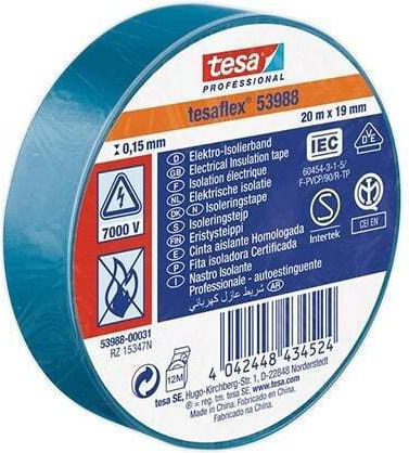 Tesa Isolierband 19mm x 20m 10Stück Tesaflex Blau