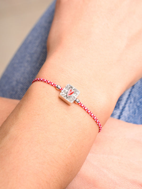 Philio Women's Bracelet Martaki with design Heart