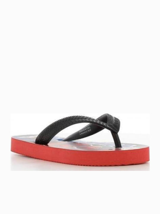 Șlapi pentru copii Flip Flops Spider-Man Negre