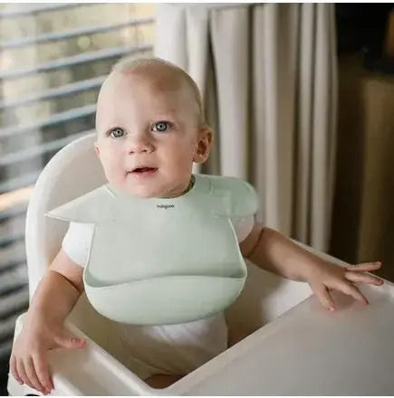 Babyono Αδιάβροχη Σαλιάρα Σιλικόνης με Τσέπη Βεραμάν