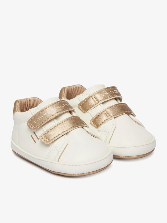 Tommy Hilfiger Βρεφικά Sneakers Αγκαλιάς Μπεζ