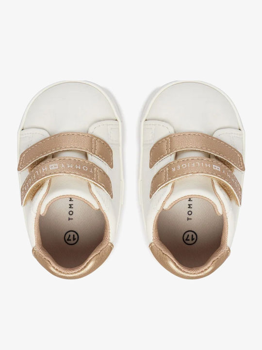 Tommy Hilfiger Βρεφικά Sneakers Αγκαλιάς Μπεζ