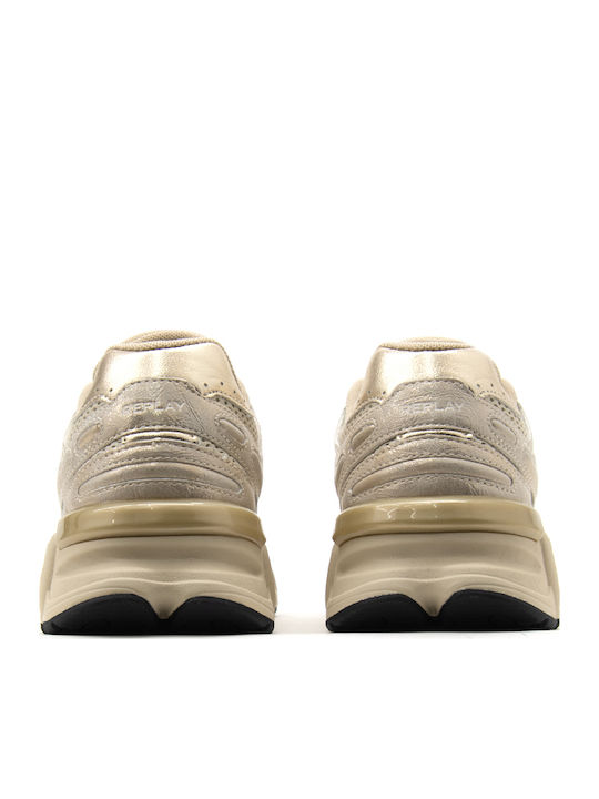 Destiny Damen Sneakers Εκρού-μπεζ-χρυσό