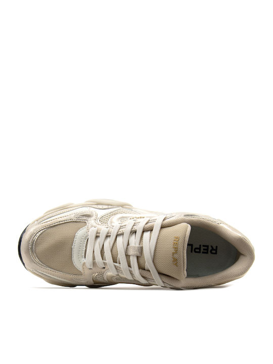 Destiny Damen Sneakers Εκρού-μπεζ-χρυσό