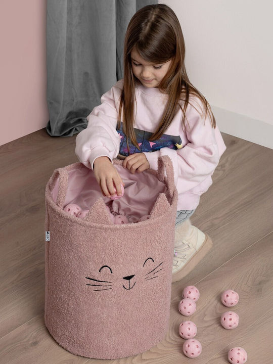 Sipo Children's Foldable Laundry Basket Fabric Pink 35x45cm