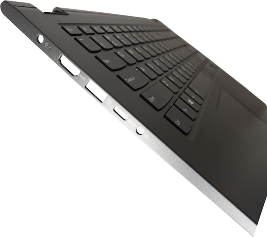 Laptop-Tastatur Keyboard Palmrest Lenovo Ideapad Yoga 530-14arr 81h9 81h9000bau 81h9005pau Flex 6-14arr 81ha Flex 6-14ikb 5cb0r47275 US Hintergrundbeleuchtetes Grau Code 40638usblpalm