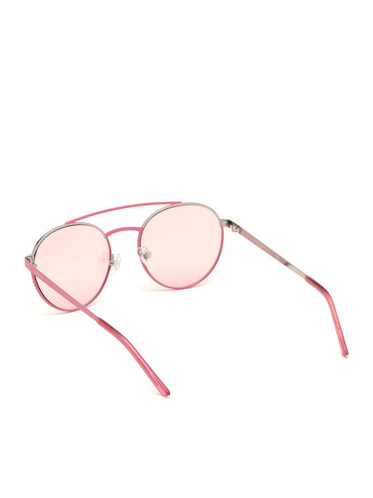 Guess Herren Sonnenbrille mit Rot Metall Gestell und Rosa Linse GU3047 72Z