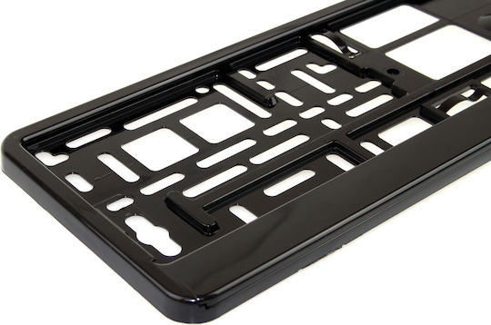 Alista Home Ramă Plăcuță de Înmatriculare Auto Plastic Negru 1buc