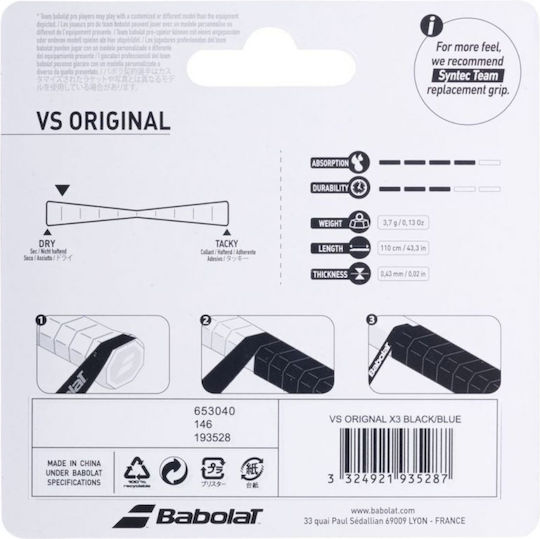 Babolat Vs Original Overgrip Black 3pcs