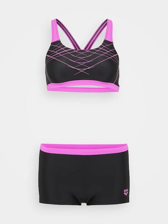 Set Bikini Black, Very Fuchsia
