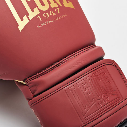 Leone Боксови Ръкавици от Синтетична Кожа за Състезание Червени