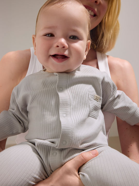 Mayoral Baby Bodysuit for Going Out Long-Sleeved Silver