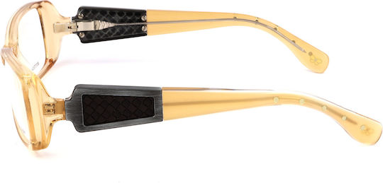 Bottega Veneta Plastic Eyeglass Frame Brown