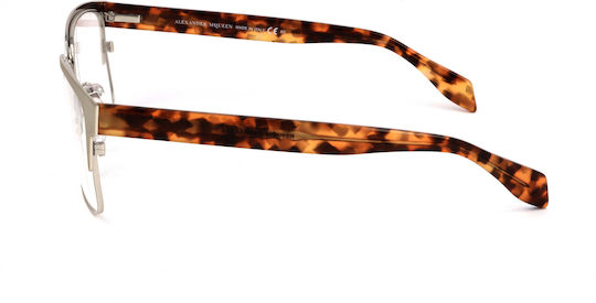 Alexander McQueen Plastic Eyeglass Frame Gold