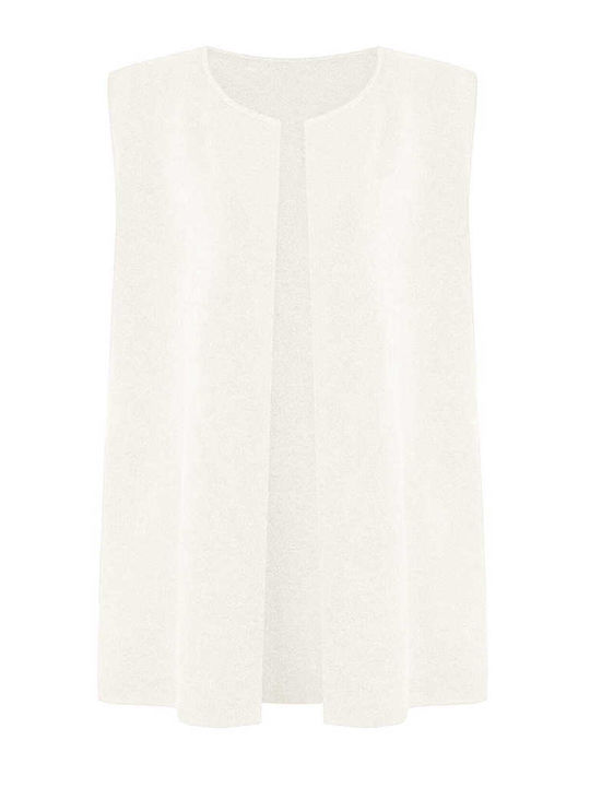 Celestino Women's Knitted Vest Plain Beige Light