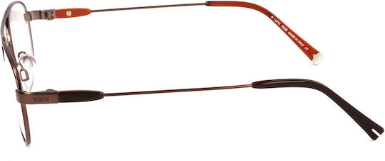 Tod's Männlich Metallisch Brillenrahmen Braun TO5006 049