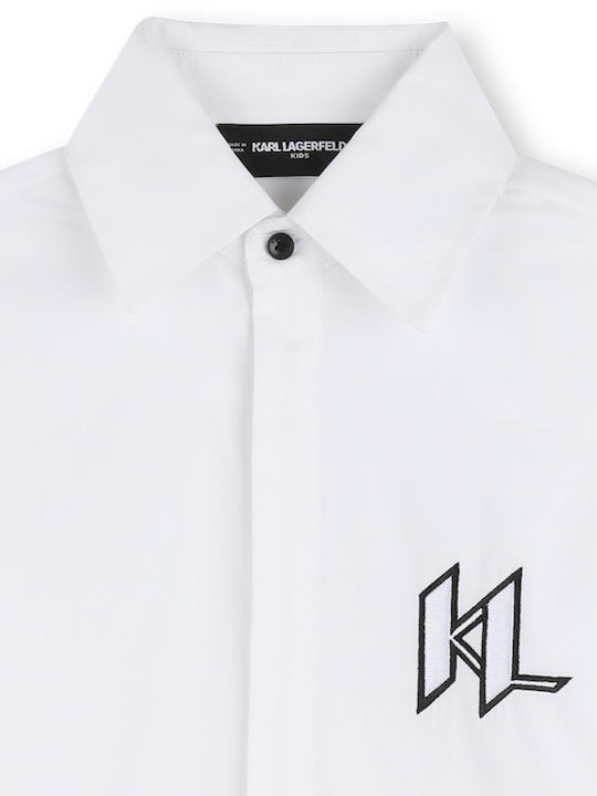 Kids Shirt Long Sleeve White