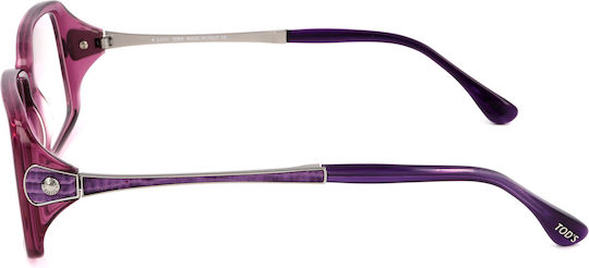 Tod's Weiblich Kunststoff Brillenrahmen Lila TO5043 081