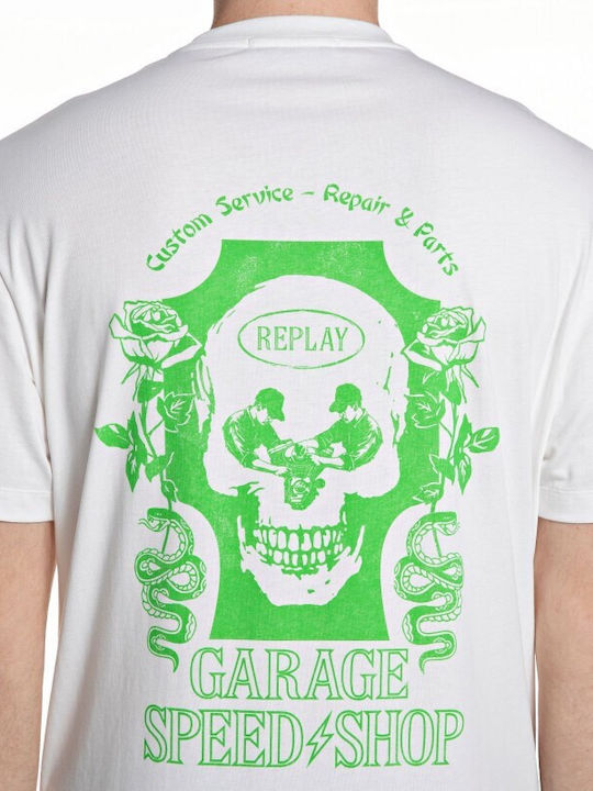 Replay T-shirt Λευκό